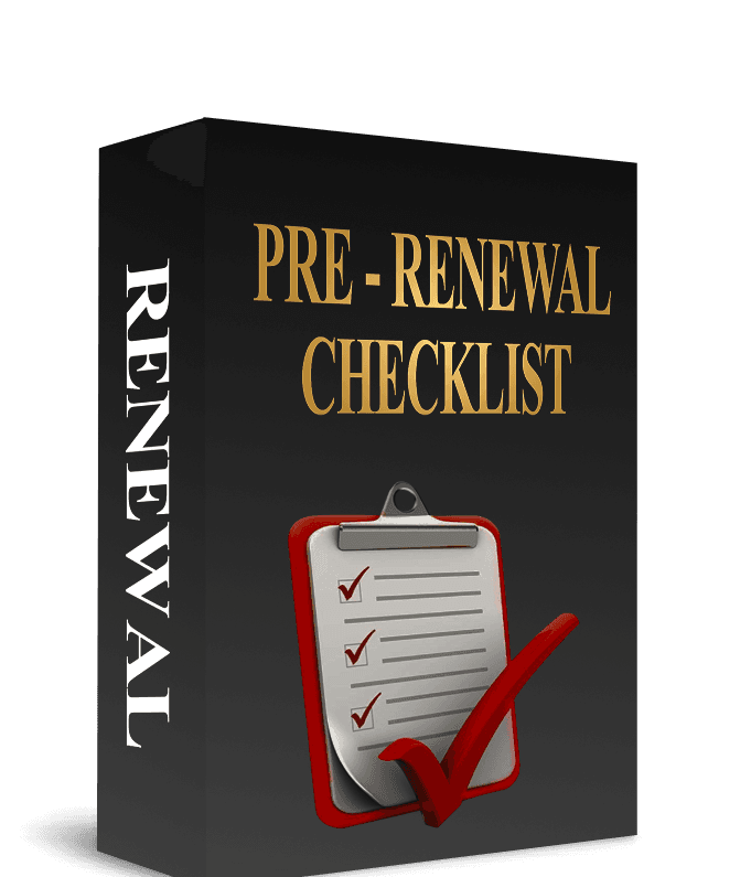Pre-renewal checklist